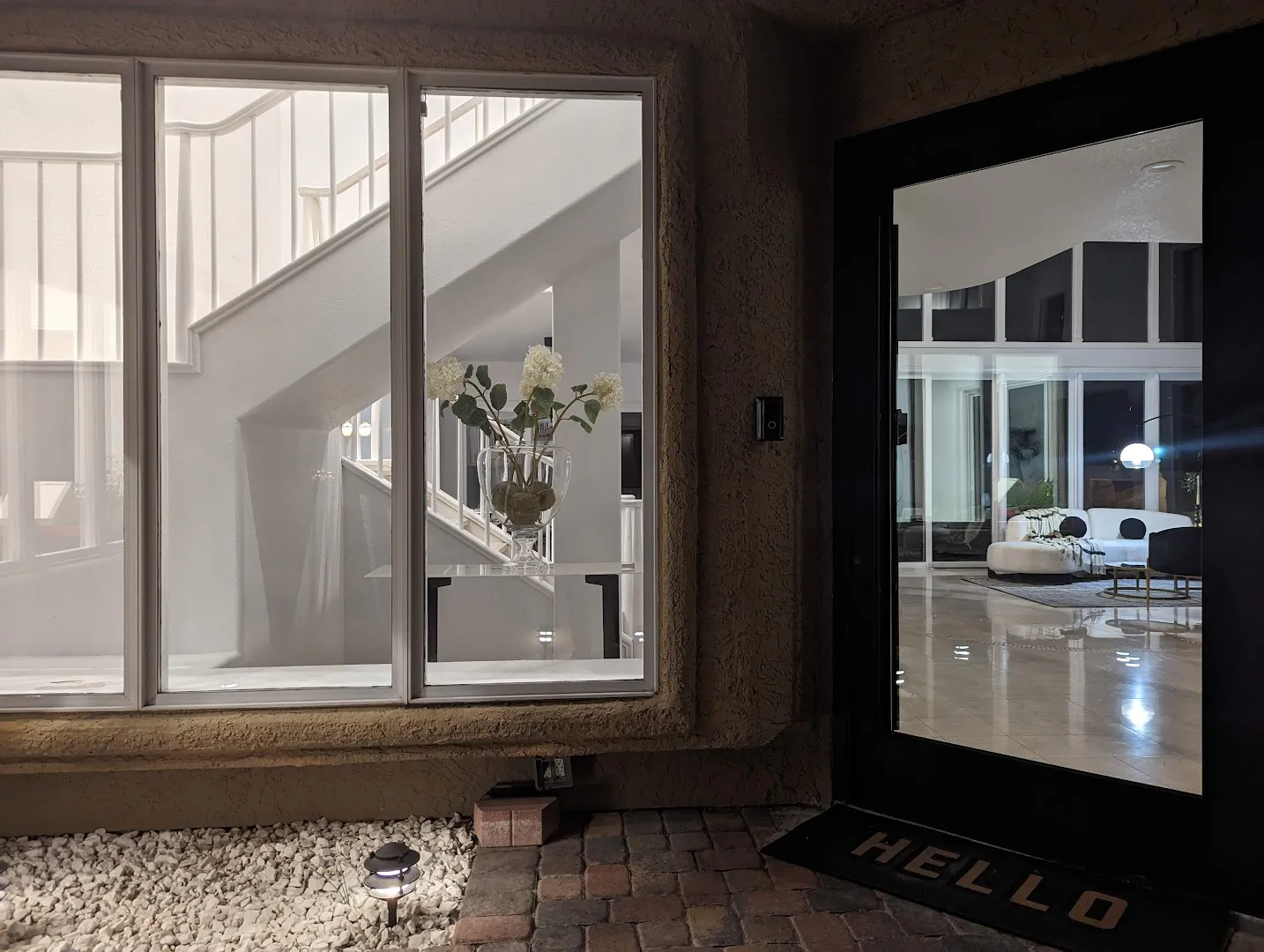 Stylish entryway setup for home staging in Las Vega