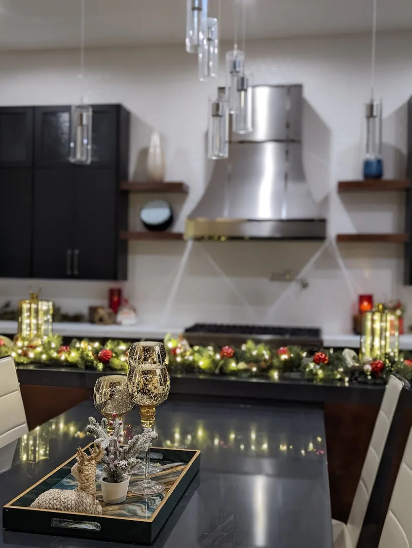 Seasonal home Christmas decor accent detail for interior design in Las Vegas