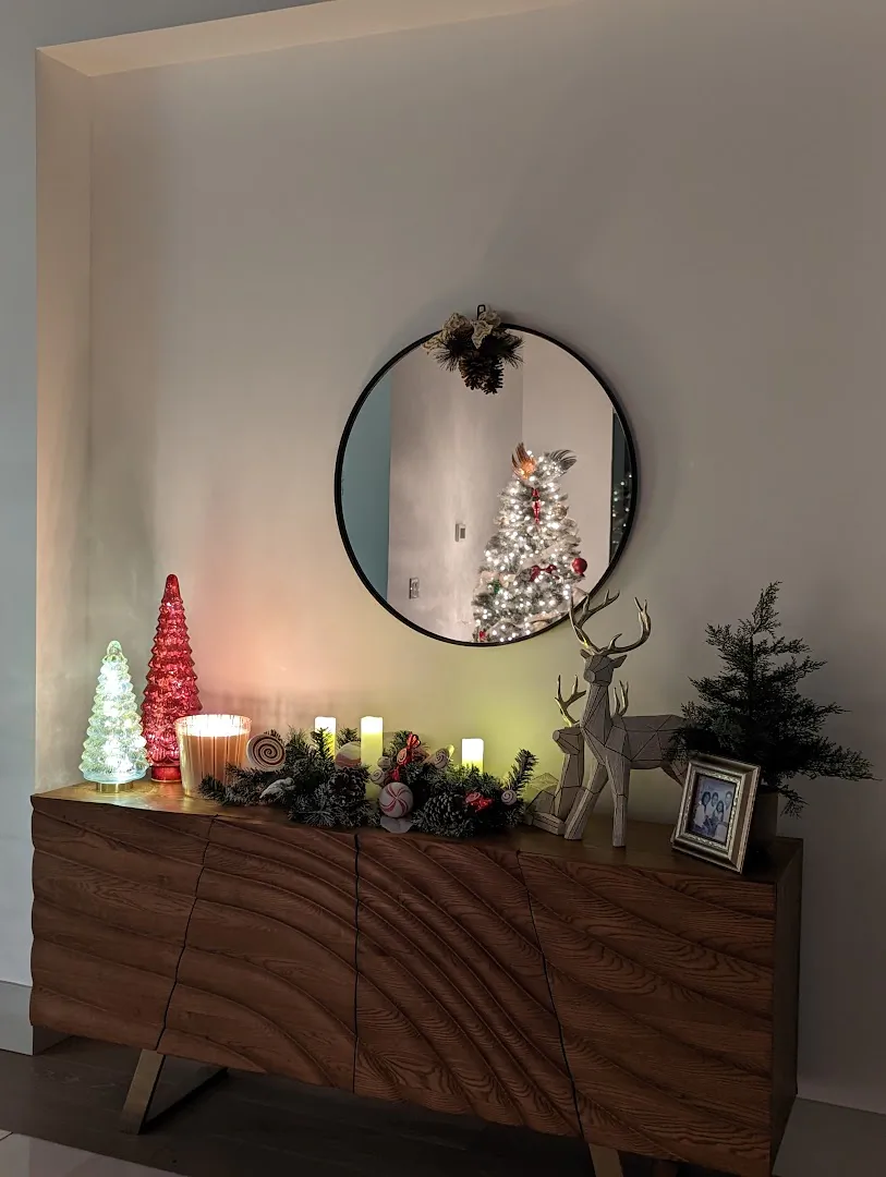 Detailed view of Christmas decor accent for seasonal home interior design in Las Vegas