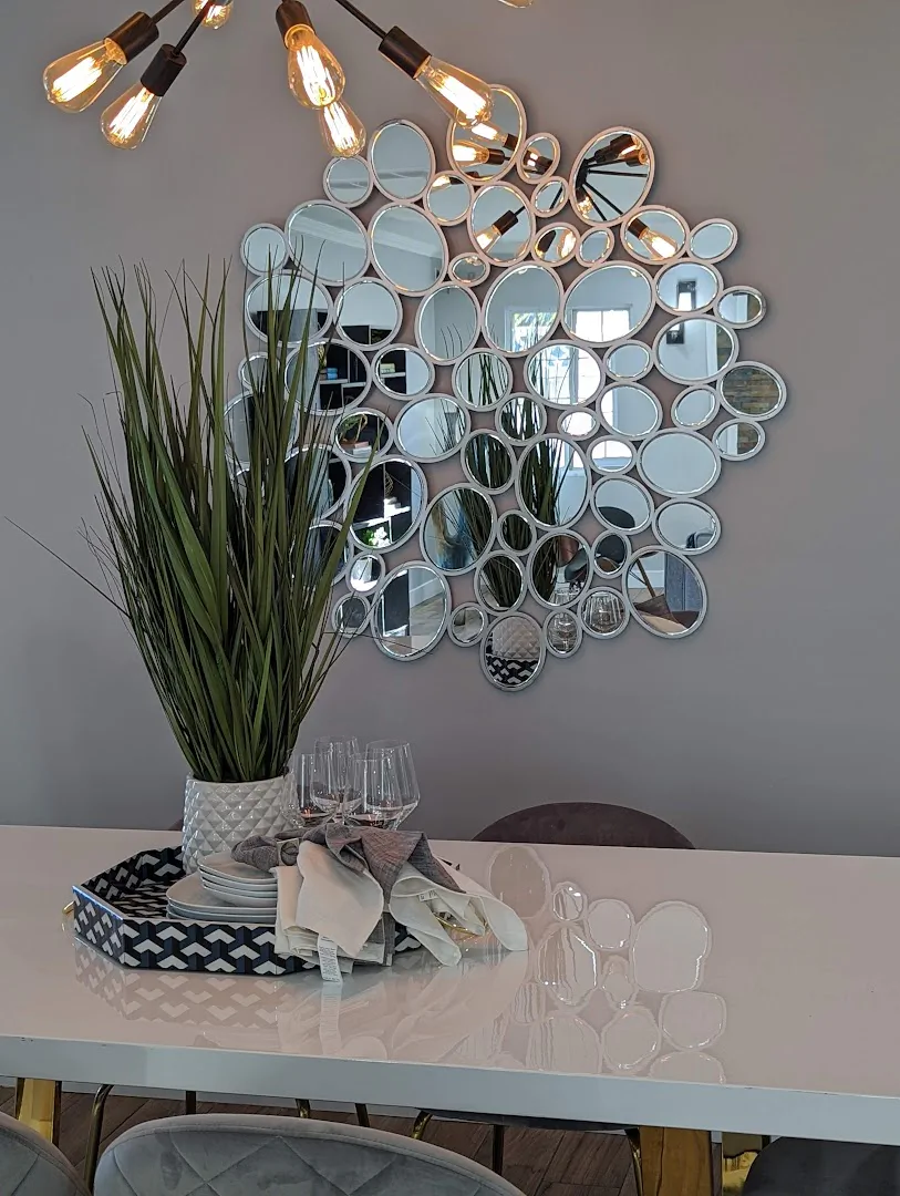 Detailed view of modern dining room for home staging in Las Vegas